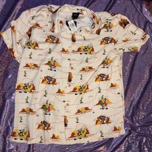 Exclusive Goofy Movie Mens Button Up Shirt